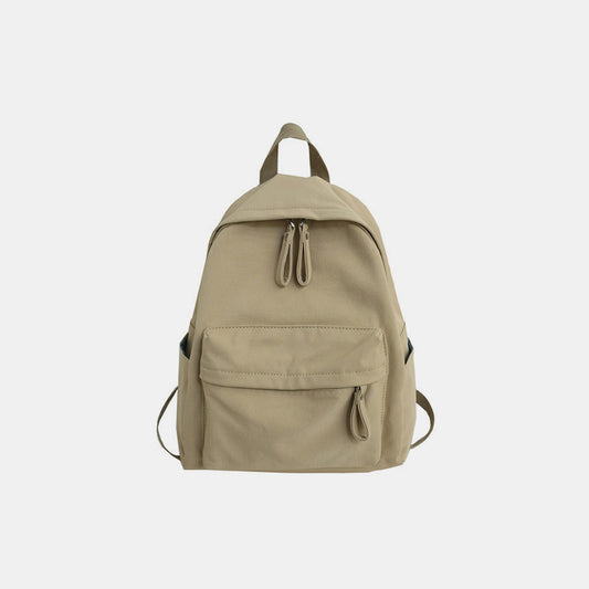 Zip Cotton Backpack Bag