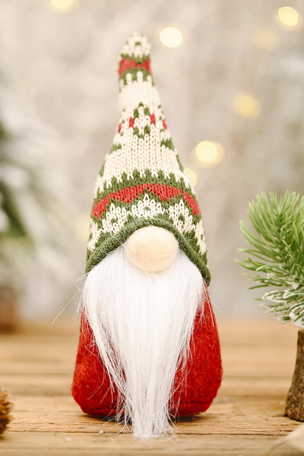 3-Pack Christmas Snowflake Hat Faceless Gnomes