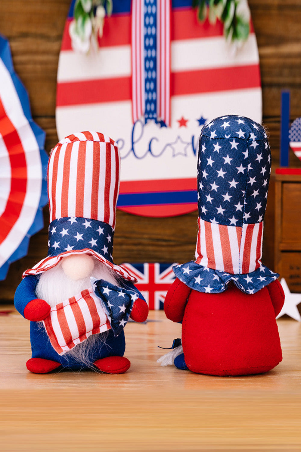 2-Piece Independence Day Decor Gnomes