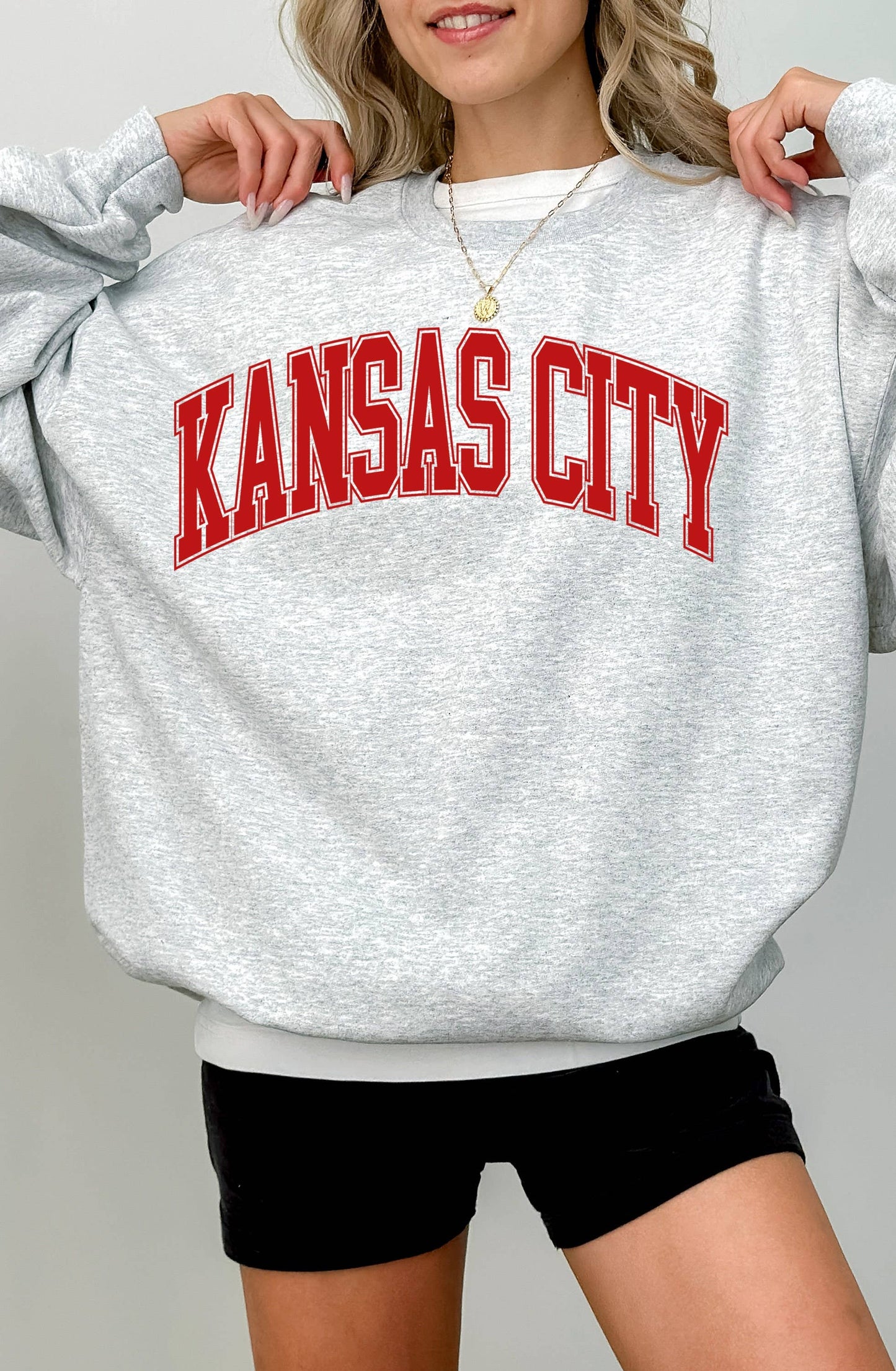 Kansas City Karma 87 - Trendy Varsity Style Sweatshirt