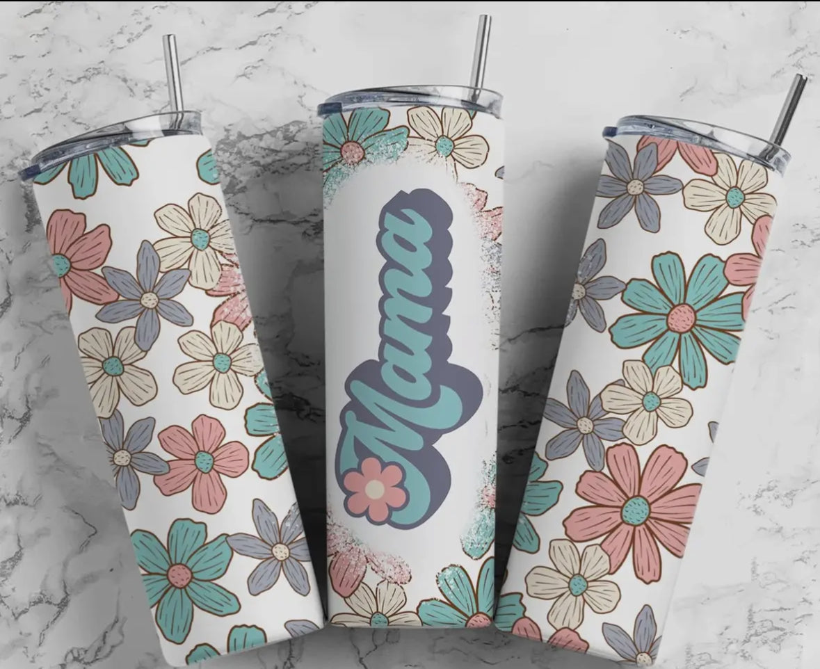 Mama Flower Tumbler