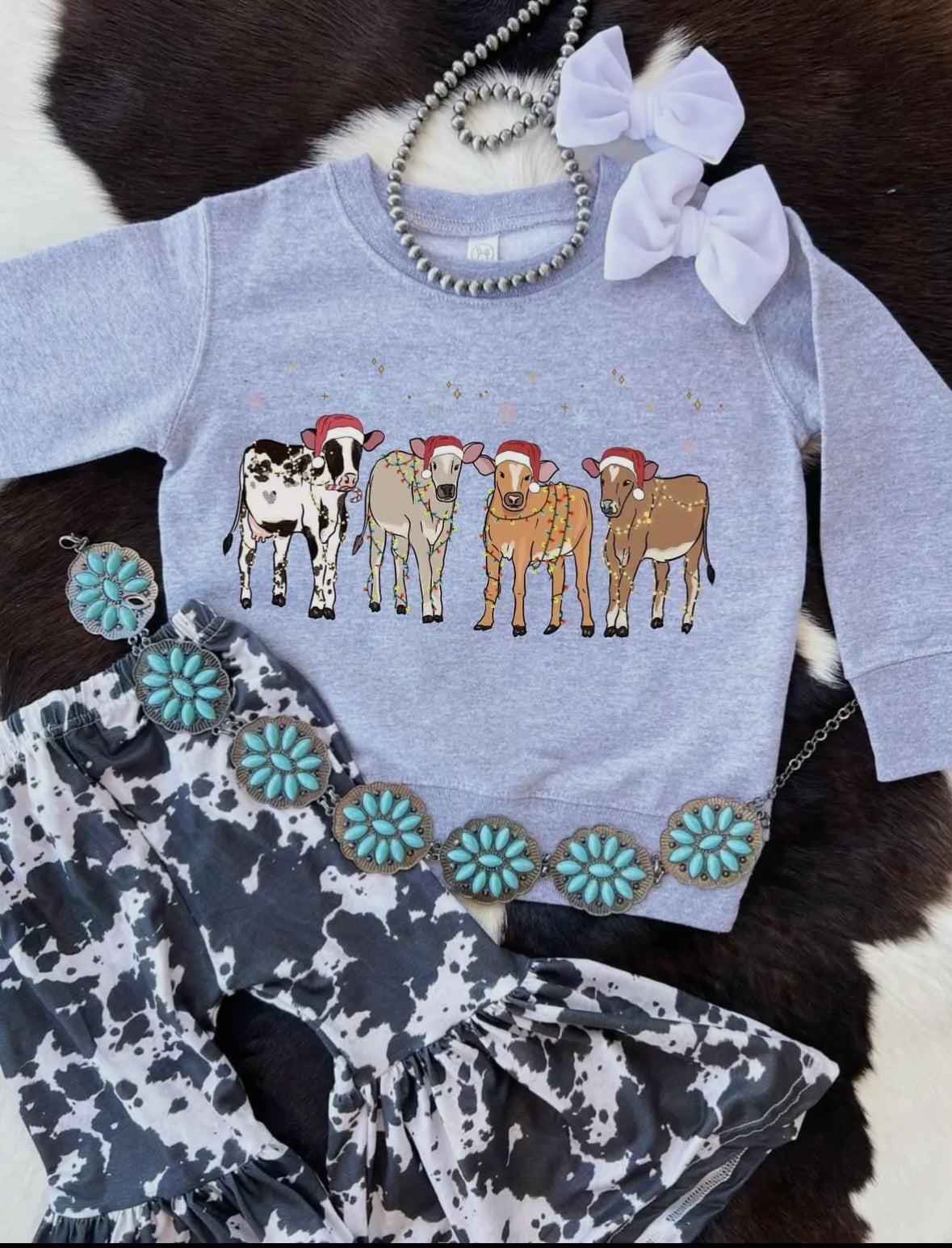 Christmas Cows Crewneck