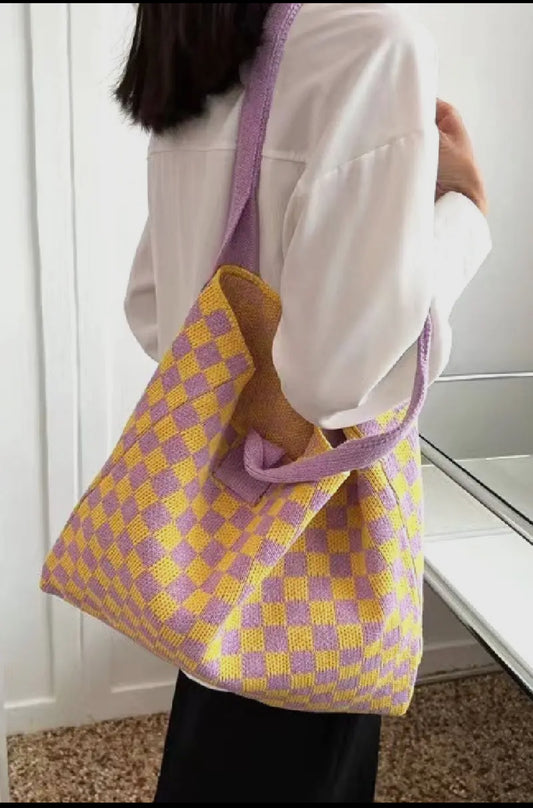 Checkered Tote