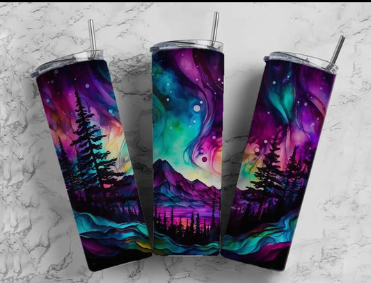 Forest sky tumbler