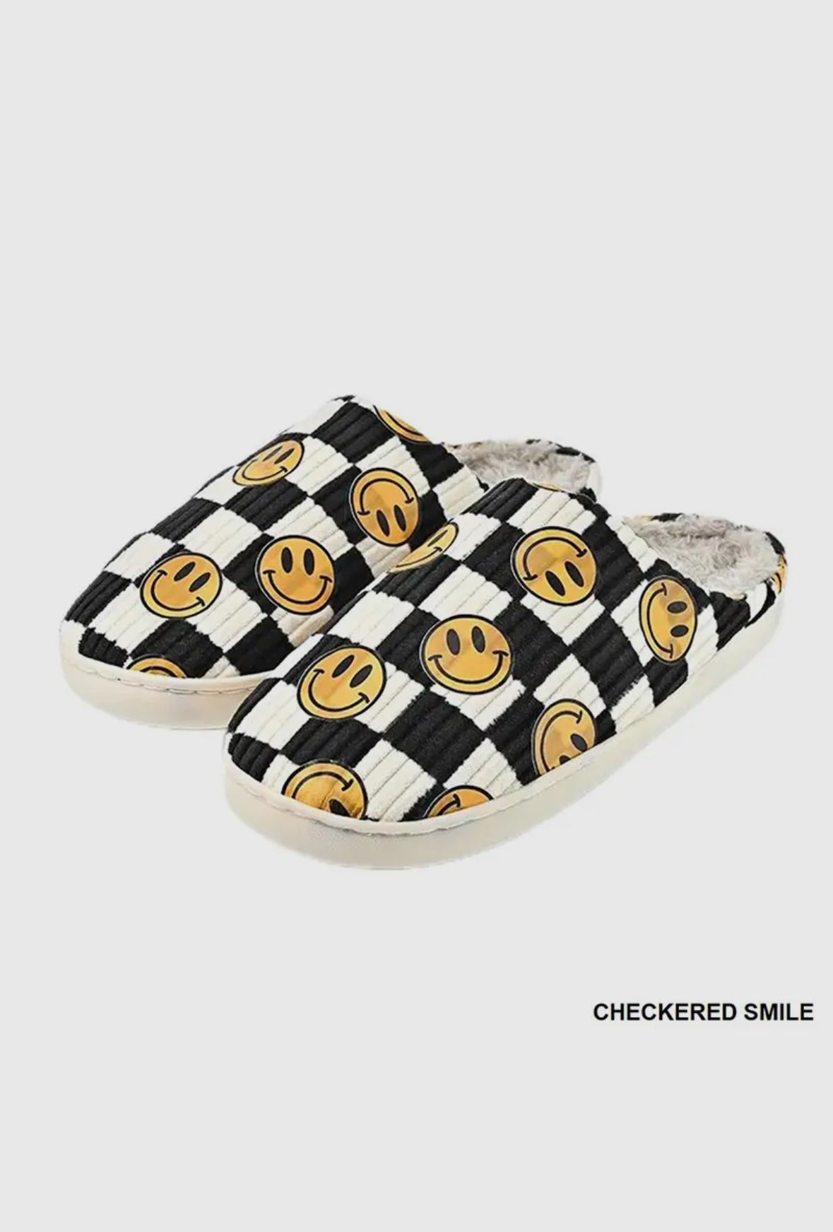 B&W Checkered Smiley