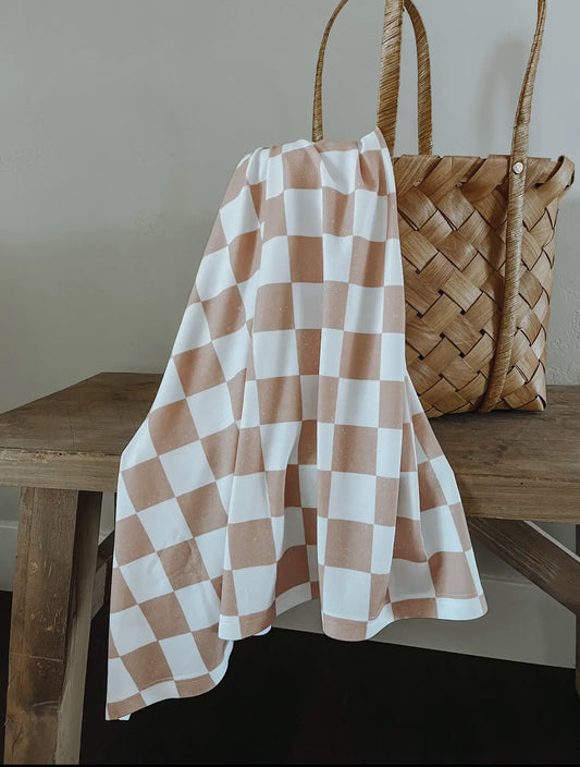 Checkered Swaddle Blanket