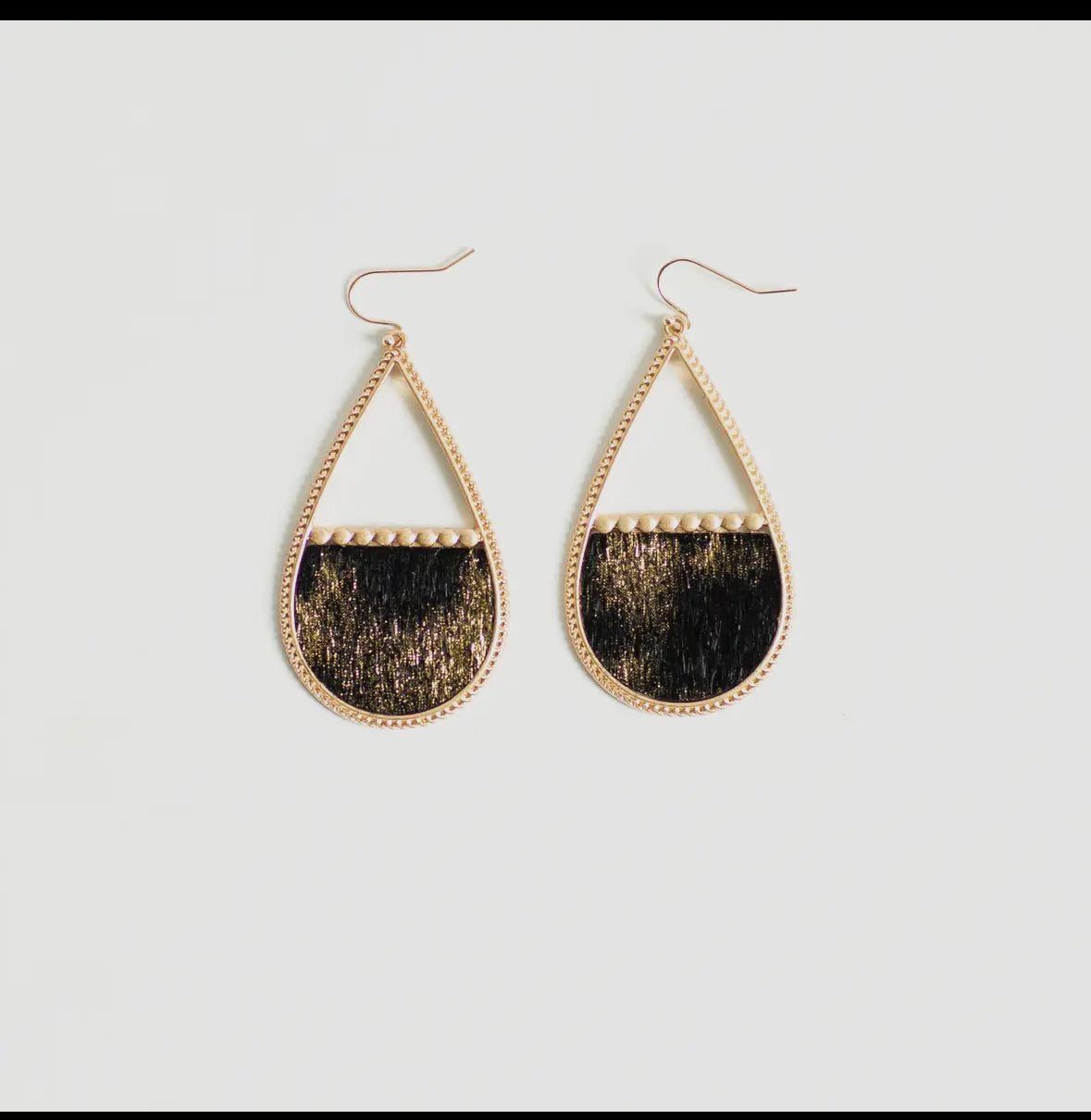 Black and Gold Earrings