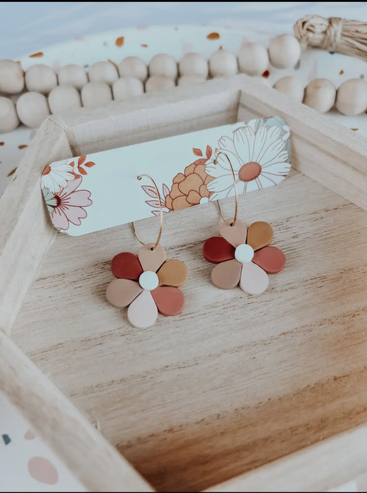 Multicolor Flower Earrings