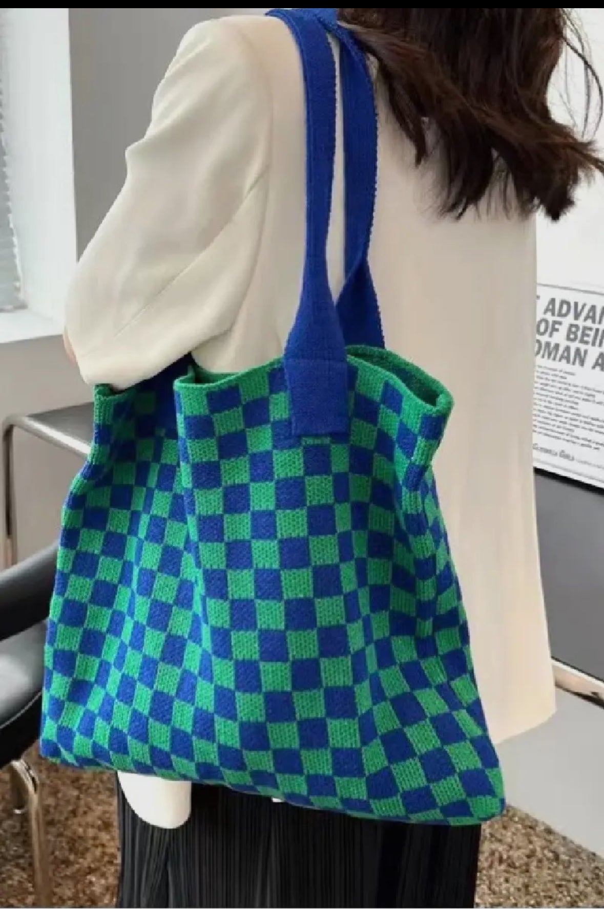 Checkered Tote