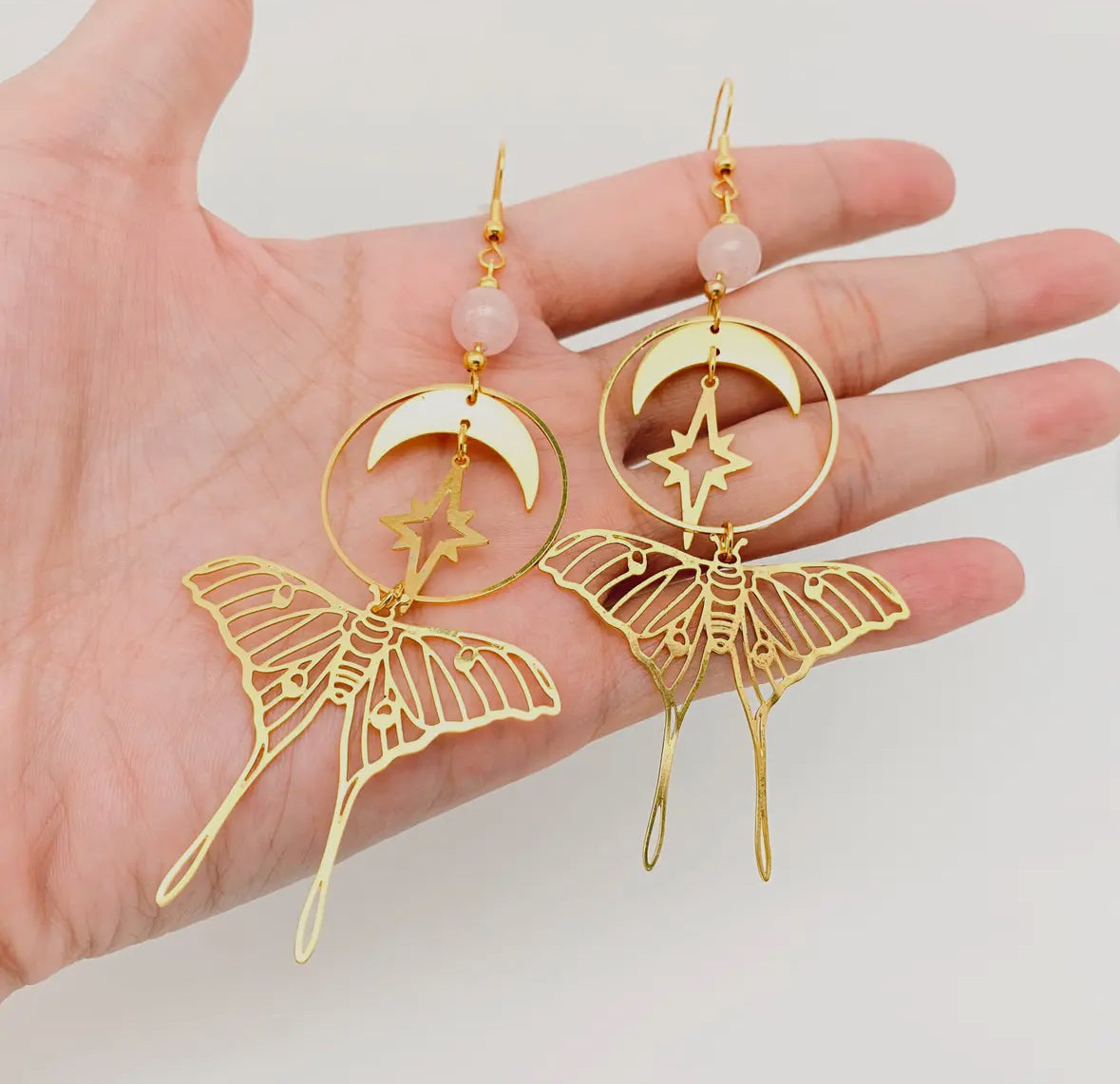 Bohemian moon earrings