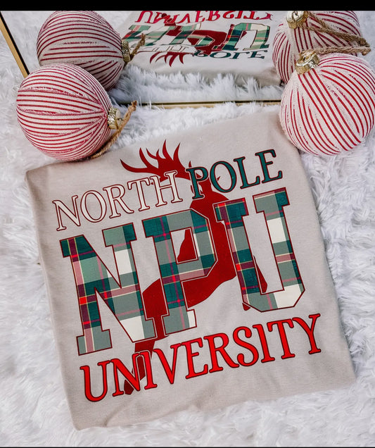 North Pole University Tee