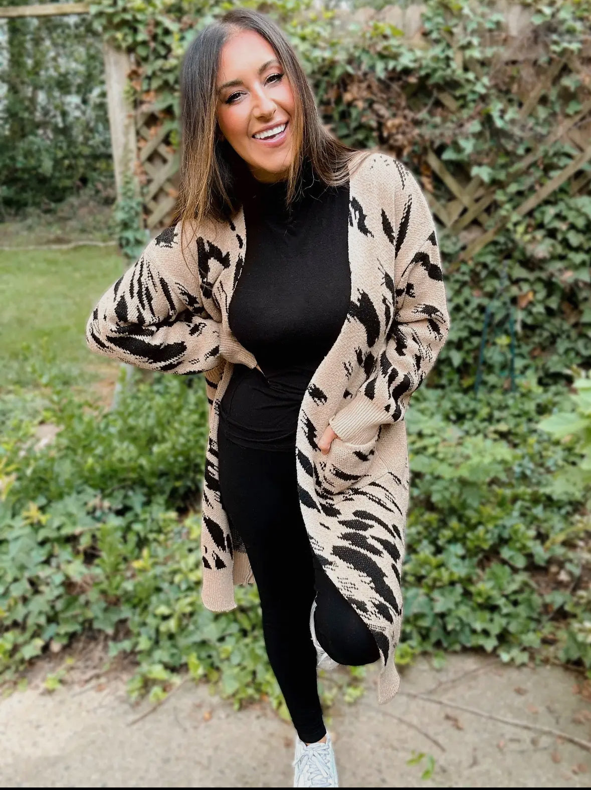 Animal Print Cardigan