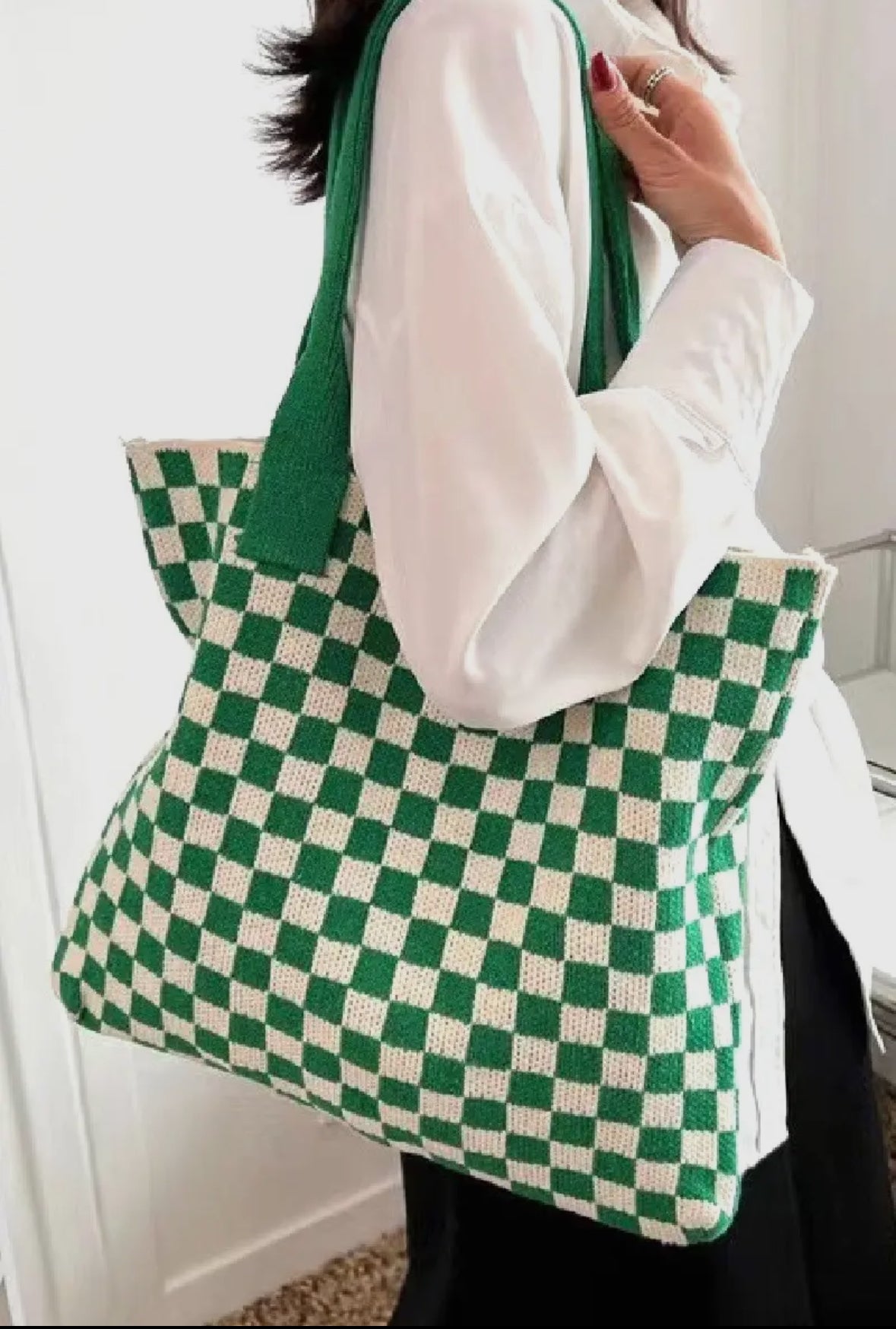 Checkered Tote