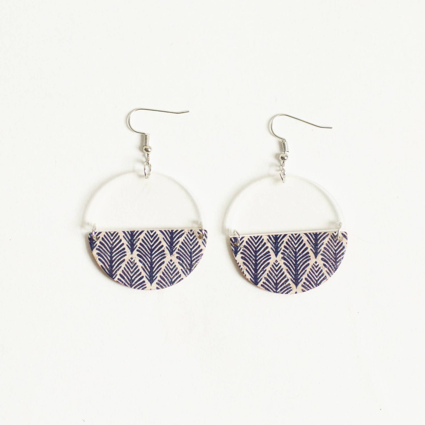 Lily Earring - Blue Leaf